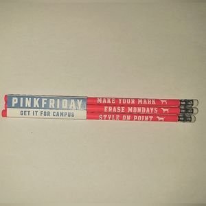 VS PINK RARE PACK OF 3 GET IT FOR CAMPUS PENCILS!!